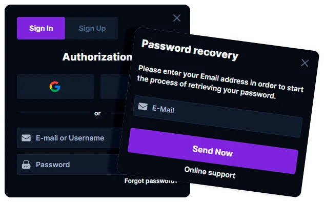 HashLucky Login Prozess